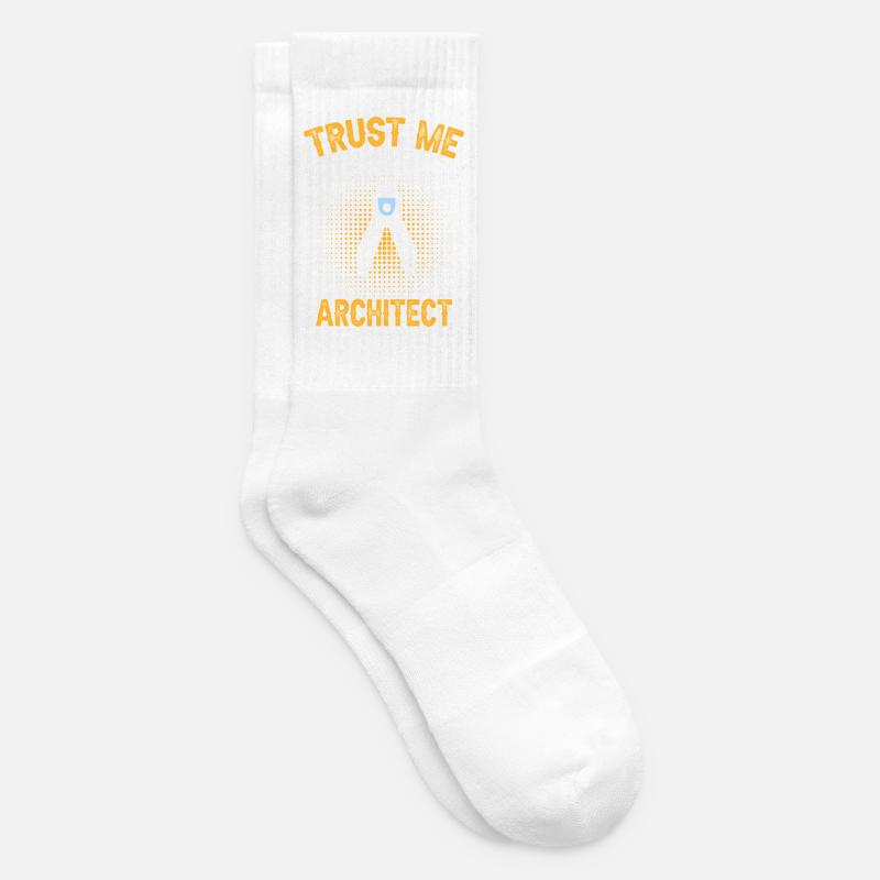 Les architectes me font confiance Conception technique - Chaussettes de tennis - blanc