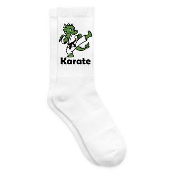Karate Dragon - Tennis socks - white - Right