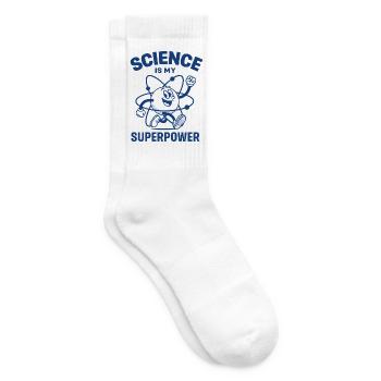 Conception motivée par les super-héros scientifiques - Chaussettes de tennis - blanc - Droite