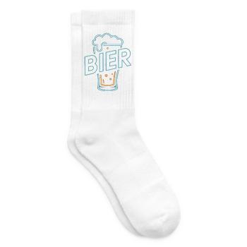 Bier - Cool Beer Logo - Tennissocken - Weiß - Rechts