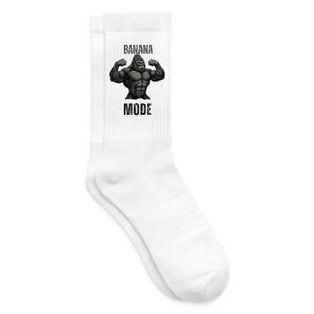 Banana Mode Muskel-Gorilla - Tennissocken - Weiß - Rechts