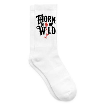 Rose deer - Tennis socks - white - Right