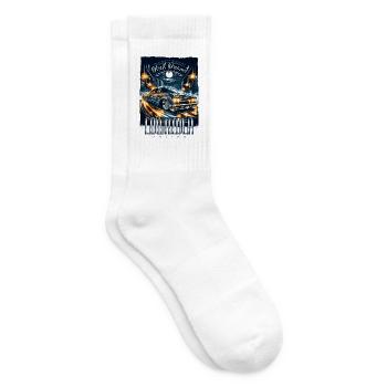 Street Dream Lowrider Nights - Tennis socks - white - Right