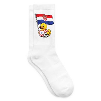 Kroatien Fußball Fan Shirt für stolze Fans - Tennissocken - Weiß - Rechts