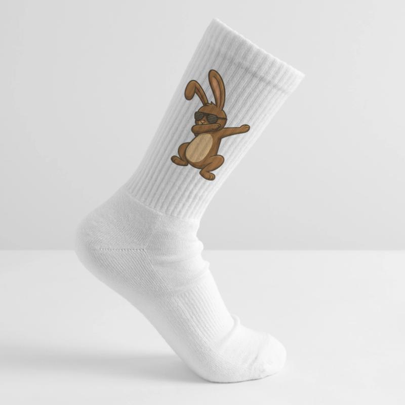 Easter Bunny Easter Dancing Easter Bunny Dab Tennis socks