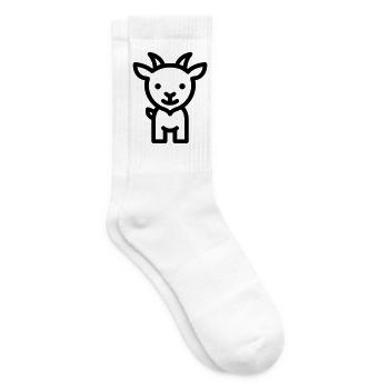 goat - Tennis socks - white - Right