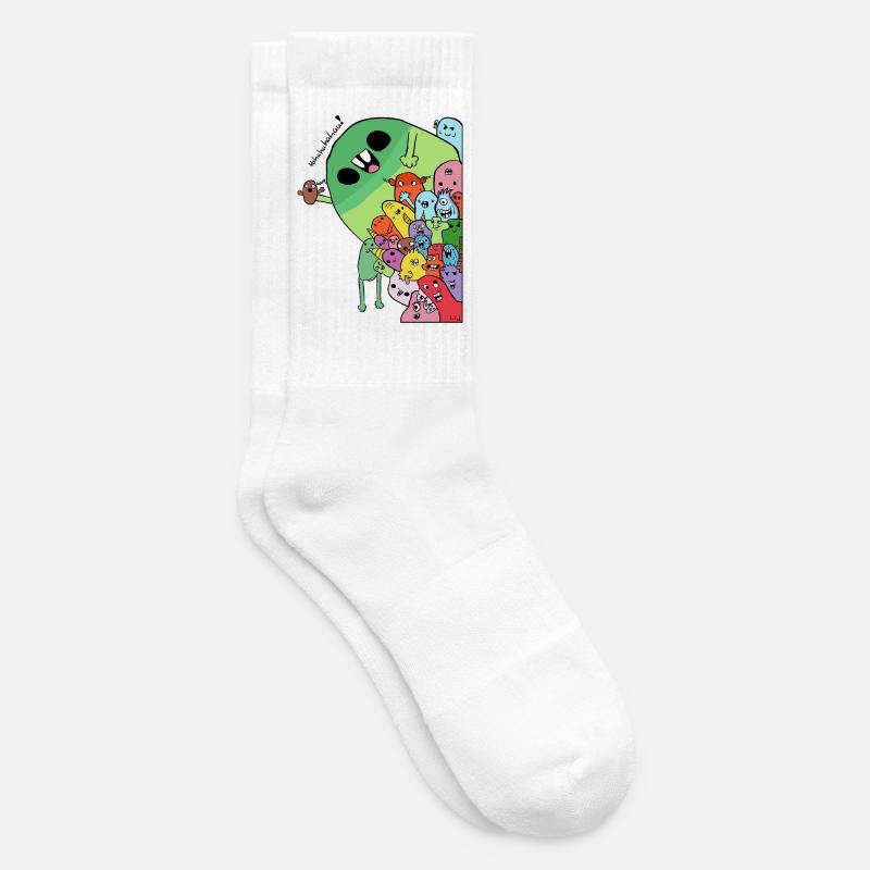 Die Motley-Crew - Tennissocken - Weiß