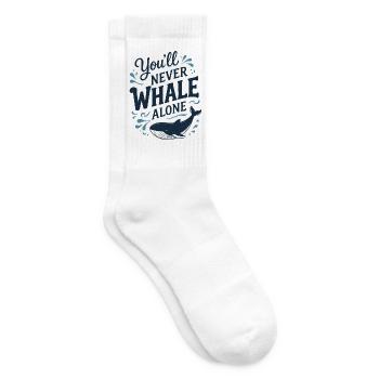 You'll Never Whale Alone - Wal Hope Timmy - Tennissocken - Weiß - Rechts