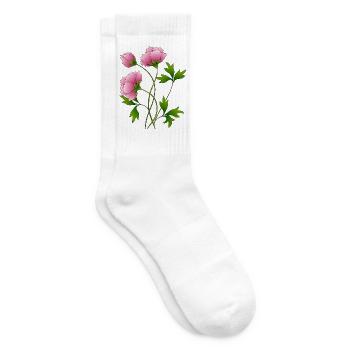 Fleur - Chaussettes de tennis - blanc - Droite