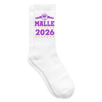 Malle 2026 Logo - Tennis socks - white - Right