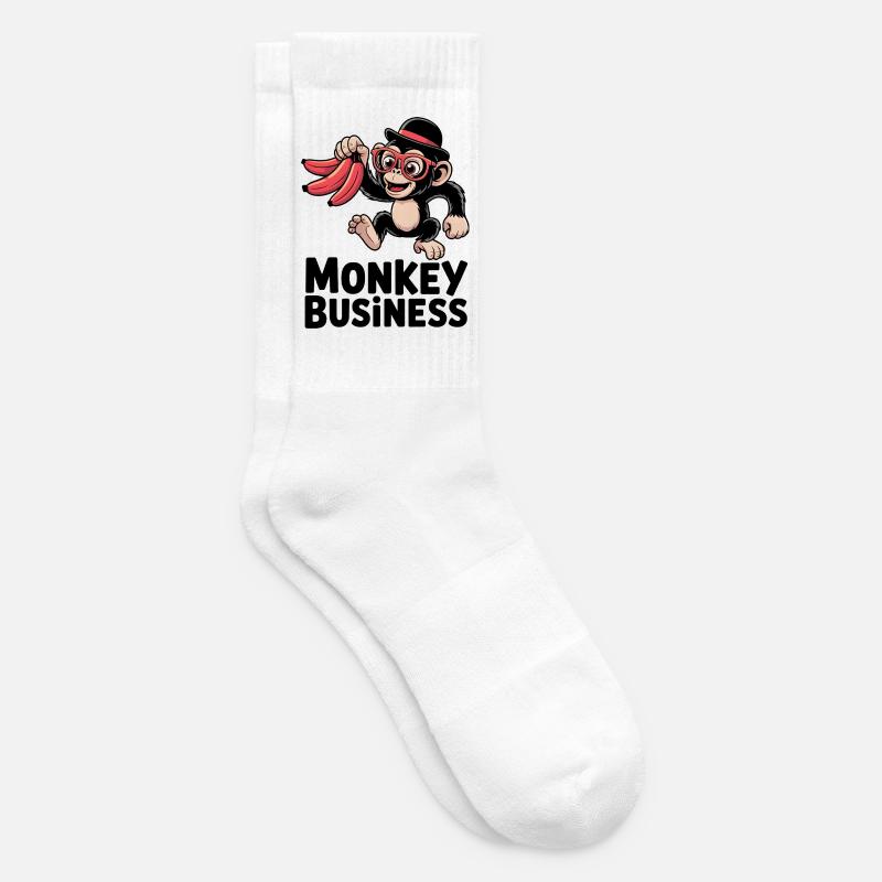 Affengeschäft - Tennissocken - Weiß