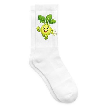 Kohlrabi - Tennis socks - white - Right