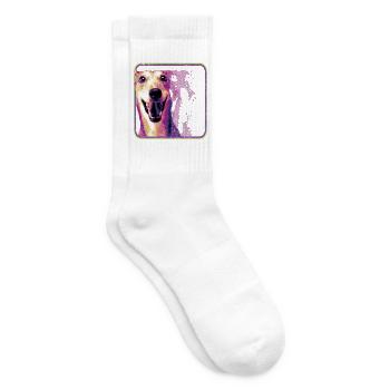 Ist das Jungle – Funny Dog Jungle Dnb - Tennissocken - Weiß - Rechts