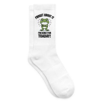 À propos de ça Froget, j’en ai fini pour aujourd’hui - Chaussettes de tennis - blanc - Droite