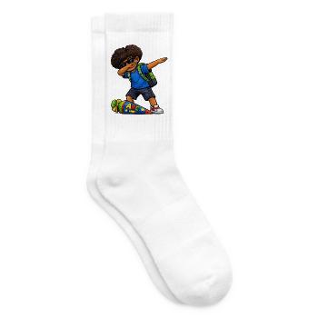 Dabbing ABC-Schütze Afro - Tennissocken - Weiß - Rechts