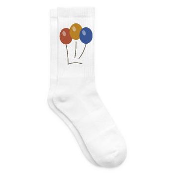 Balloon bouquet - Tennis socks - white - Right