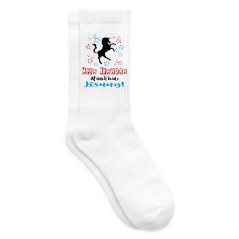 Kein Einhorn Keine Lösung Sprüche Sterne Unicorn - Tennissocken - Weiß - Rechts