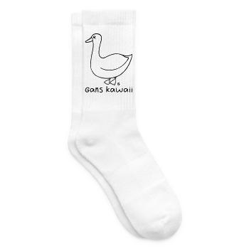 Gans kawaii - Tennissocken - Weiß - Rechts