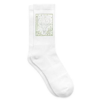 Weisse Büffel - Tennissocken - Weiß - Rechts