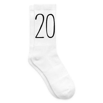 20 - Tennissocken - Weiß - Rechts