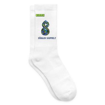 Kurven zählen doppelt - Tennissocken - Weiß - Rechts