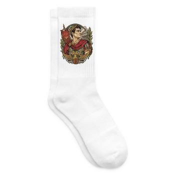 Römischer Kaiser - Tennissocken - Weiß - Rechts