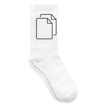 Zeilen-Symbol für Dokumentdateien - Tennissocken - Weiß - Rechts