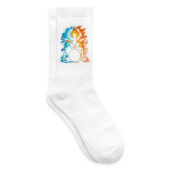 Schlagzeuger Drummer Herren Kinder Schlagzeug - Tennissocken - Weiß - Rechts