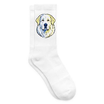 Pyrenäenberghund - Tennissocken - Weiß - Rechts