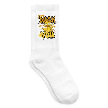 Duck you - Tennissocken - Weiß - Rechts