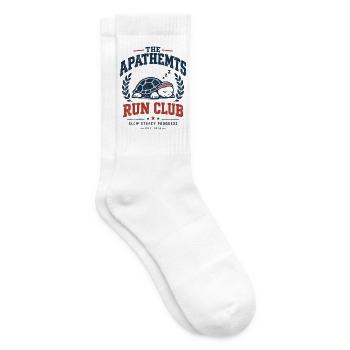 Run Club Schildkröte Motiv - Tennissocken - Weiß - Rechts