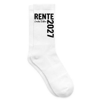 Rente 2027 Limited Edition Ruhestand - Tennissocken - Weiß - Rechts
