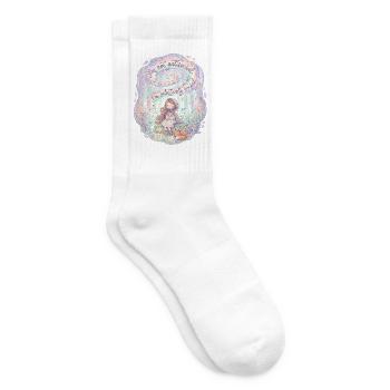 Süßes Fuchsmädchen selektiv sozial - Tennissocken - Weiß - Rechts