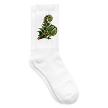 Fern durch eine Feldlinse - Tennissocken - Weiß - Rechts