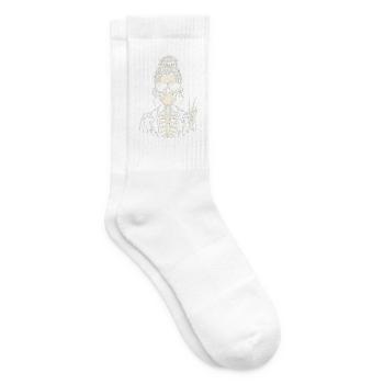 Everything Is Fine Skelett Lustig Halloween - Tennissocken - Weiß - Rechts