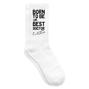 Doctor Doktor Arzt Medizin Spruch Geschenk - Tennissocken - Weiß - Rechts
