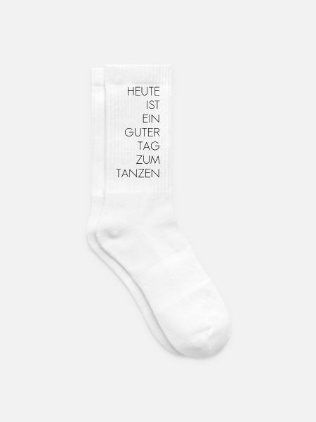 Guter Tag zum Tanzen - Tennissocken - Weiß