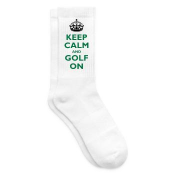 Keep calm and golf on - Tennis socks - white - Right