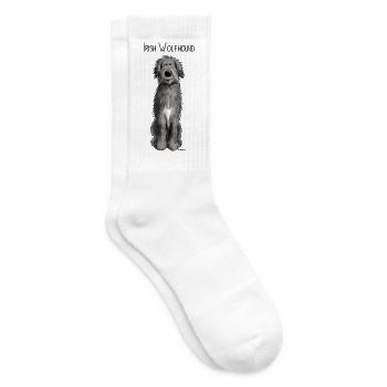 Lustiger Irischer Wolfshund - Tennissocken - Weiß - Rechts