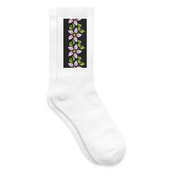 Phone patterns - Flower Power 1 - Tennis socks - white - Right
