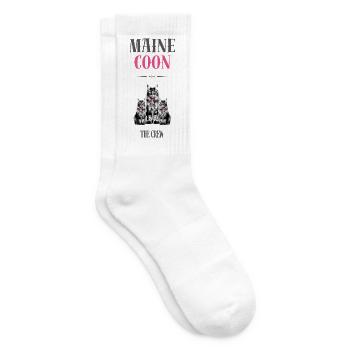 Maine Coon - The crew - Tennis socks - white - Right