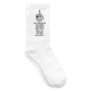 Mittelfinger (ich bin ich selbst) - Tennissocken - Weiß - Rechts
