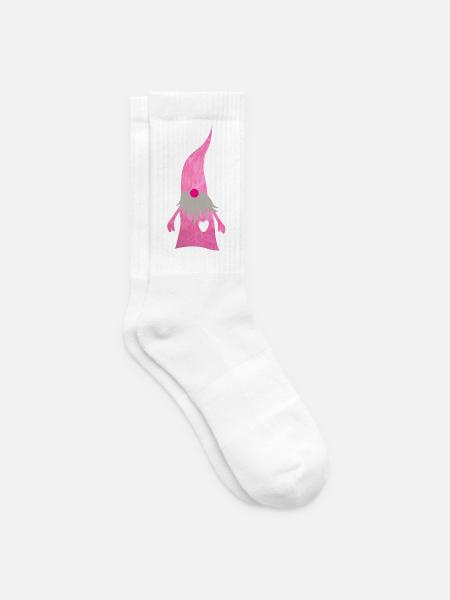 Wichtel Flausch Weihnachten Zwerg Herz Bart Mütze - Tennissocken - Weiß