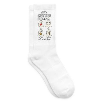 Ignoriere deine Gefühle nicht Mentale Gesundheit Halloween - Tennissocken - Weiß - Rechts