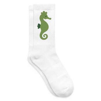 Seepferdchen Meeresleben Geschenkidee Illustration - Tennissocken - Weiß - Rechts