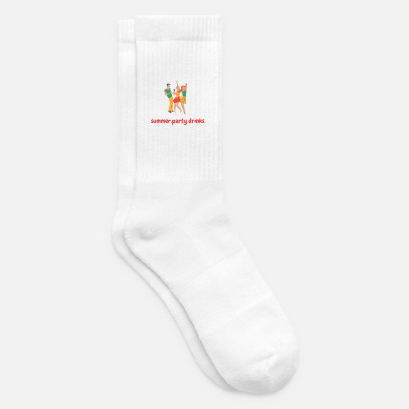 summer.party.drinks - Tennissocken - Weiß