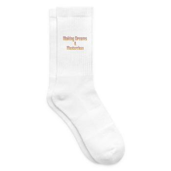 Träume zu einer Meisterklasse machen - Tennissocken - Weiß - Rechts