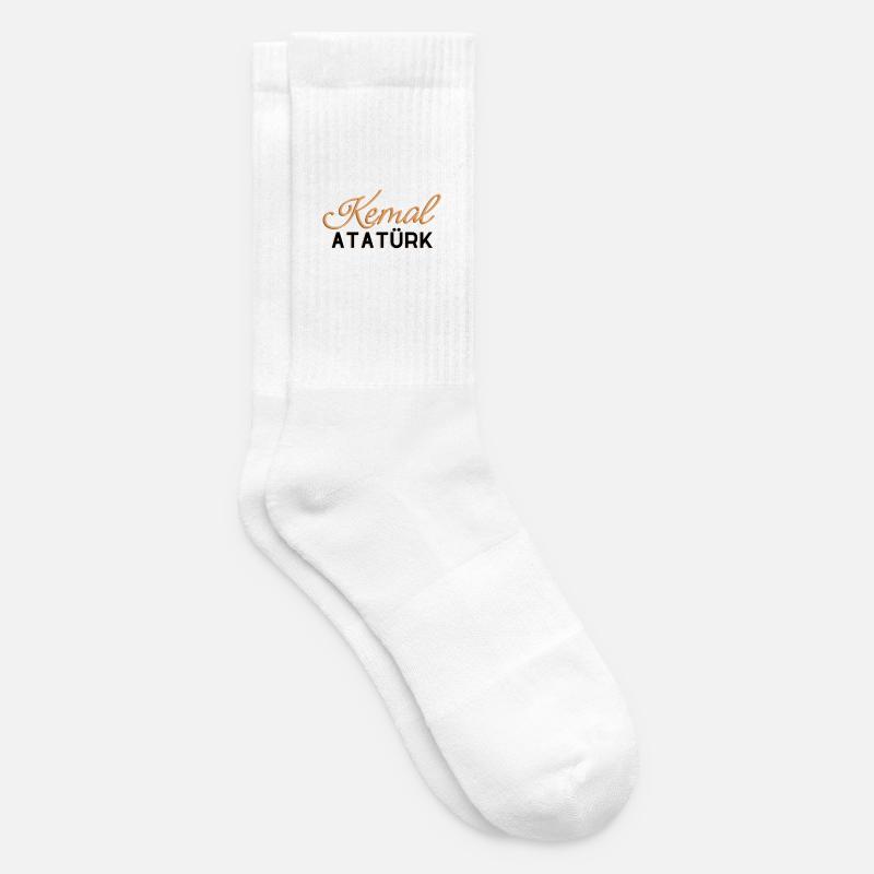 Conception d’Atatürk - Chaussettes de tennis - blanc