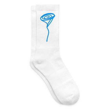 Blue Rose - Tennissocken - Weiß - Rechts