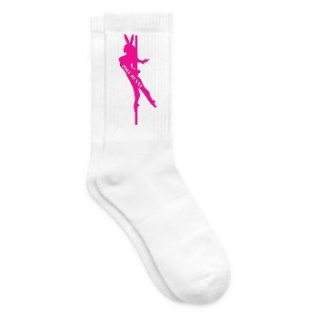 Pole Bunny Silhouette - Tennissocken - Weiß - Rechts